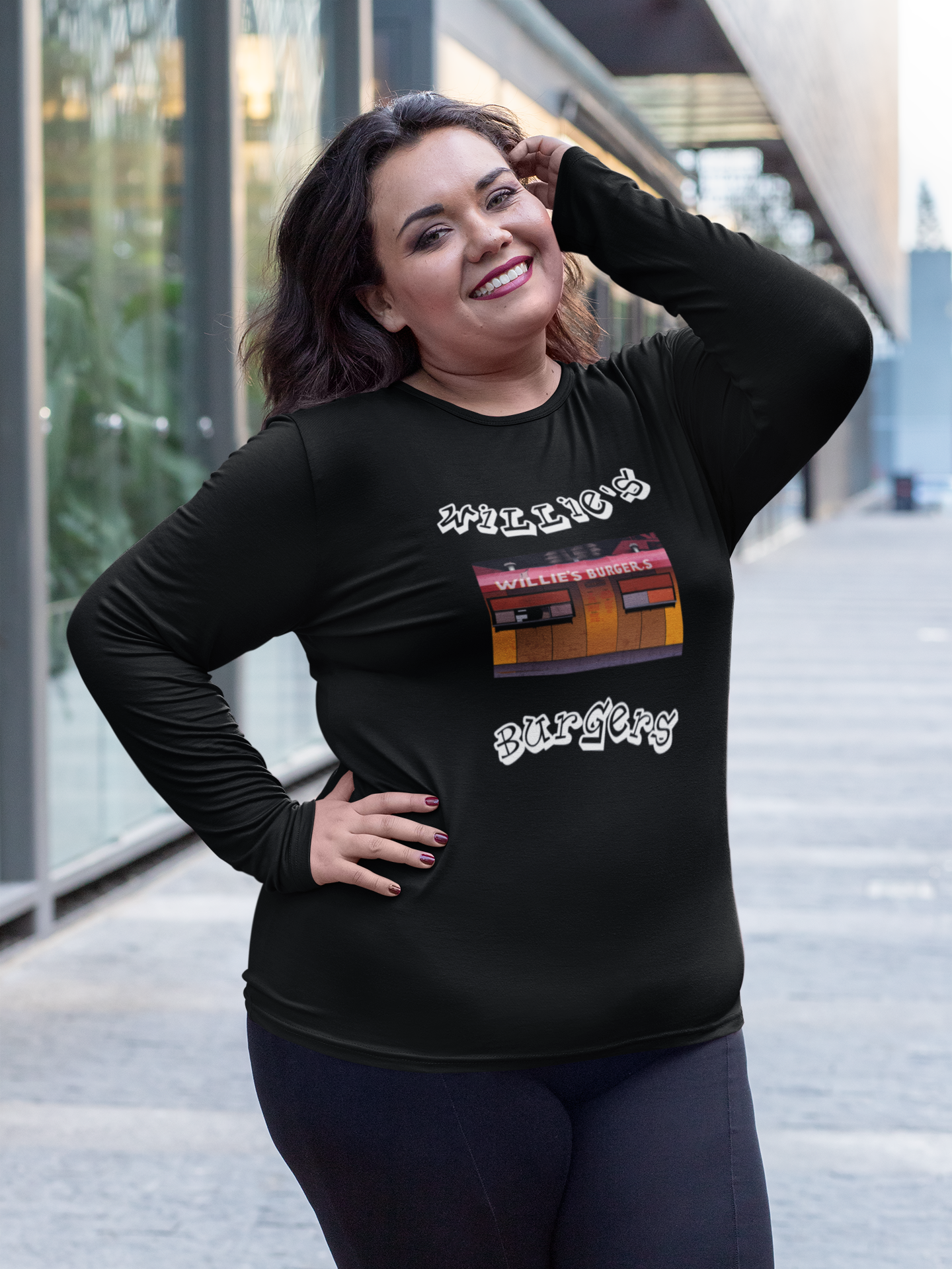 Willies Burgers Stand Long Sleeve Shirt