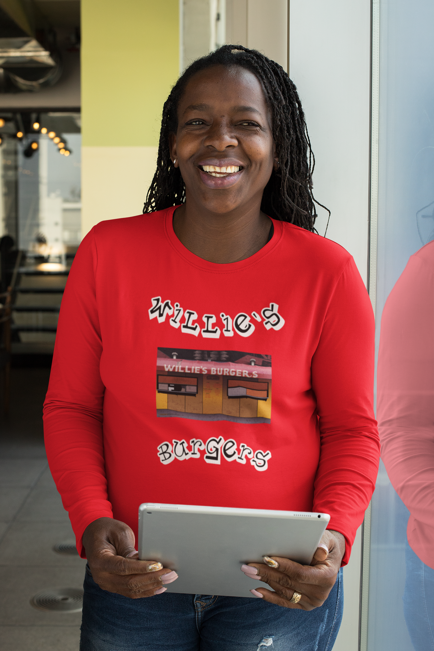 Willies Burgers Stand Long Sleeve Shirt